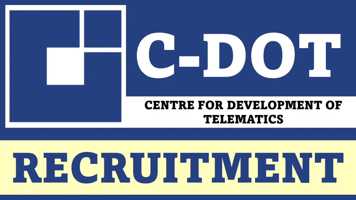 CDOT Recruitment 2023: Vacancies, Educational Qualifications, and Salary Scales