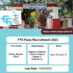 FTII Pune Recruitment 2023